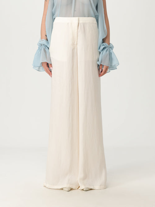 Washed gabardine pants
