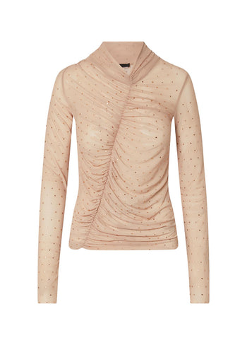 LIU JO COLLECTION-CF6213J4966 A4408-TSHIRT MODA M/L ALLOVER STRASS