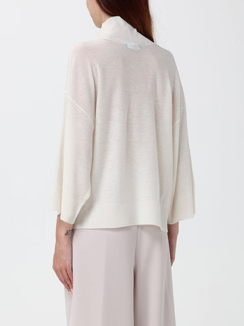 FABIANA FILIPPI-MAD216F397D722 142-MAGLIA COLLO ALTO IN FILATO LANA CON PAILLETTES