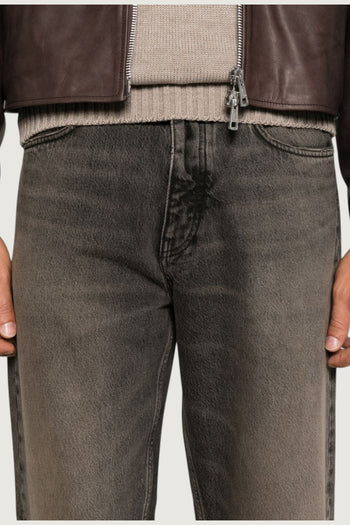 SUNFLOWER -5203 712-Loose fitted 5 pocket in a brown tinted wash