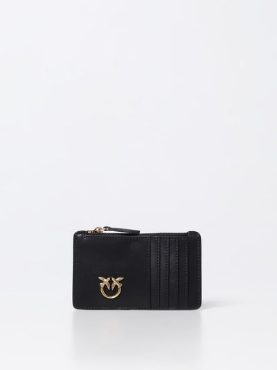 PINKO-100251A0F1 Z99Q-AIRONE CARDHOLDER VITELLO SETA