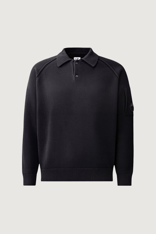CP COMPANY-21CMKN198A005558G 888-CHENILLE COTTON POLO SWEATER 
