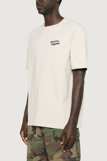 MAISON KITSUNE'-MM00126KJ7025 0304-HANDWRITING COMFORT TEE-SHIRT
