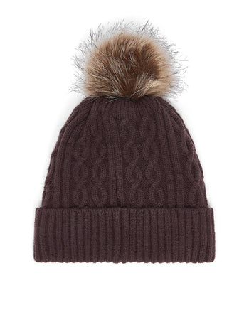 LIUJO ACCESSORI-2F6008MA33S 00533-BEANIE TRECCE PONPON