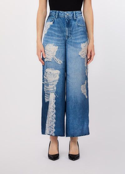 LIU JO BLUE DENIM-UA6312T5958 79044-PANTS