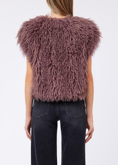 LIU JO WHITE-WF6206E1160 71610-GILET CROPPED