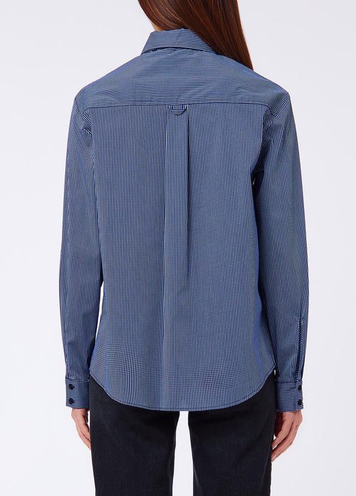 LIU JO WHITE-WF6269T740A L9571-CAMICIA C/ CRAVATTA CON RICAMI