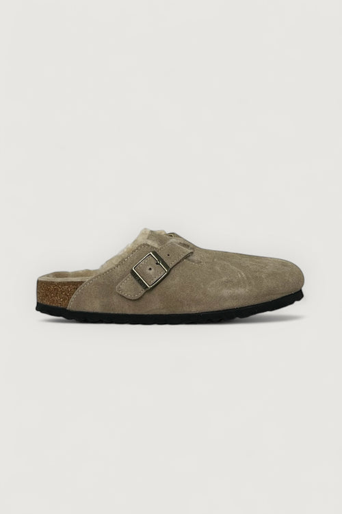 BIRKENSTOCK-1028299 TAUPE-BOSTON  SHEARLING 