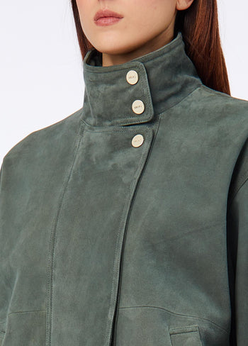 LIU JO COLLECTION-CF6120P0382 80420-BOMBER IN CAMOSCIO