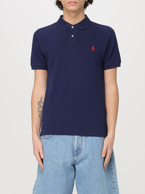 POLO RALPH LAUREN UOMO-710795080 007-Polo in piqué Slim-Fit