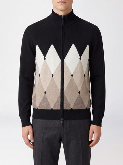 BALLANTYNE-B2K03612KA8 95518-FULL ZIP CARDIGAN