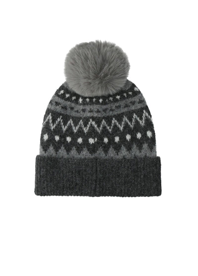 LIUJO ACCESSORI-2F6007MA32S 09012-BEANIE JACQUARD CON BORCHIE