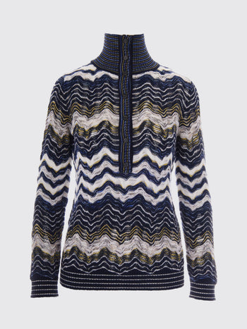 MISSONI-DS26WN0CBK01KL S72RK-LONG SLEEVE MOCK NECK