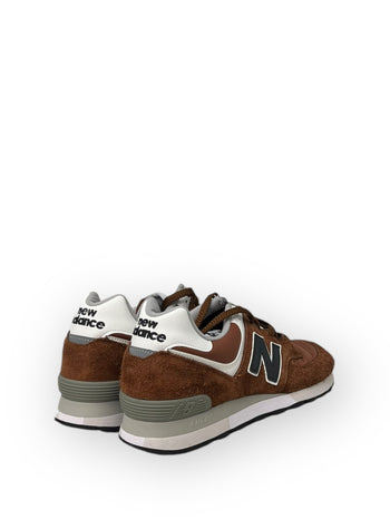 Quattro Stagioni Lifestyle 576 brown suede and leather sneakers with white and grey accents.