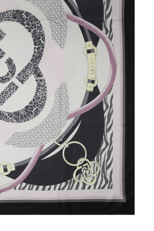 LIUJO ACCESSORI-2F6059T2745 L9529-ECS FOULARD MIX PRINT 90X90