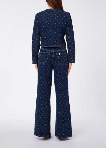 LIU JO BLUE DENIM-UF6169D0374 79107-GIACCA MATELASSE