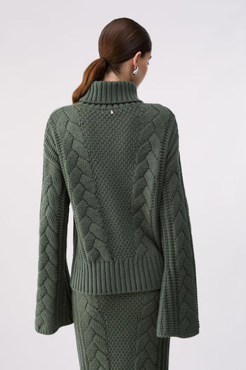 LIU JO COLLECTION-CF6116MA37R 90312-MAGLIA CHIUSA M/L GODET E RIC.