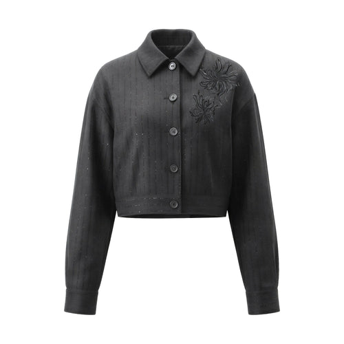 LIU JO COLLECTION-CF6285T826A D3074-GIACCA CORTA CON RICAMO