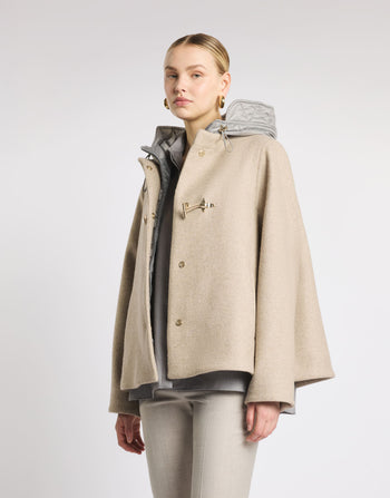 FAY-NAW59533730YNC C205-TOGGLE CAPE DB FRONT+ALAMARO