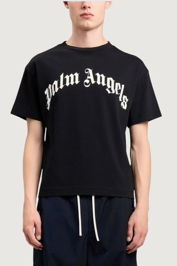 PALM ANGELS-PMAA109S26JER00G 1003-CURVED LOGO REGULAR TEE