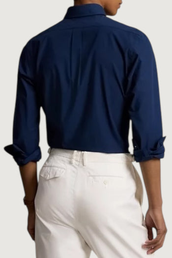 POLO RALPH LAUREN UOMO-710928255 001-Camicia in popeline stretch Custom-Fit