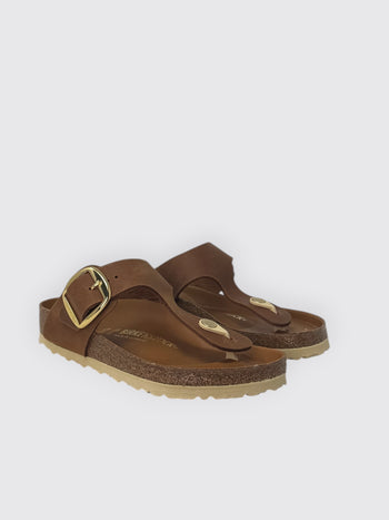 BIRKENSTOCK-1018745 COGNAC-GIZEH BIG BUCKLE 