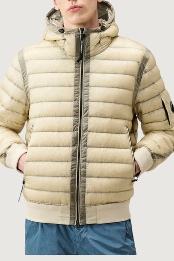 CP COMPANY-21CMOW751A110416A 120-DD SHELL HOODED LENS DOWN JACKET 
