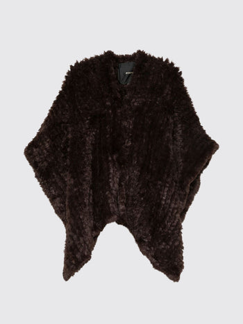 PINKO-107075A3EH L72-CILIEGIO MANTELLA TRICOT ASPET