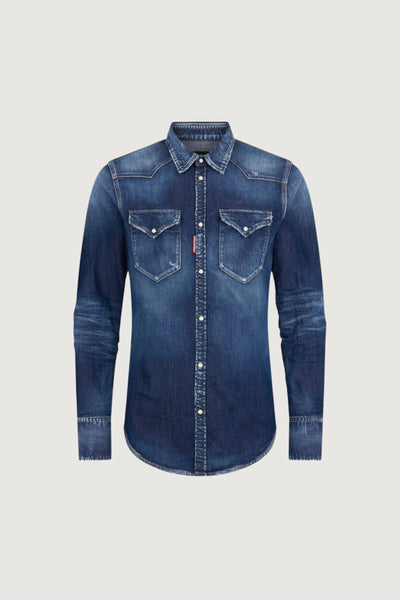 DSQUARED2-S74DM0986S30341 470-Classic Western Shirt