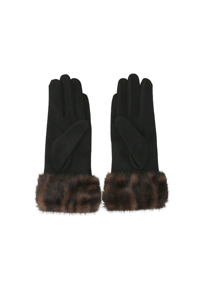 LIUJO ACCESSORI-2F6058T2746 S19E1-GUANTO STAMPATO CON FAKE FUR