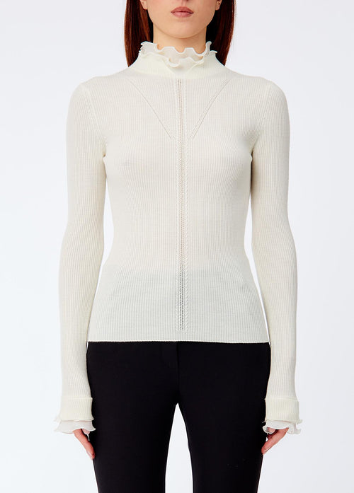 LIU JO COLLECTION-CF6043MA82O 10701-MAGLIA CHIUSA M/L ROUCHES TESS
