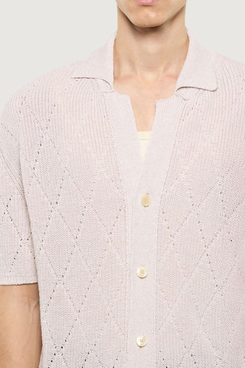LANEUS-S6LAMAKS105 015-KNITTED SHIRT
