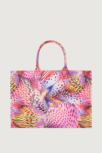 4GIVENESS-126WACBO5944 200-BIG BAG SAINT TROPEZ PINK BUTTERFLY