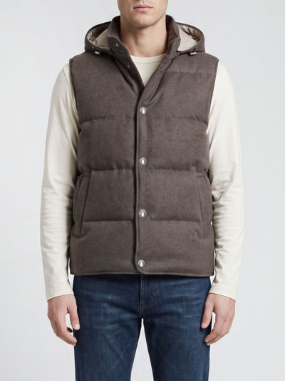 ELEVENTY-N75GILH04TES0N168 05-GILET CAPPUCCIO STACCABILE 