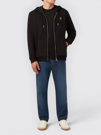 BELSTAFF-106572 BLACK-FULL ZIP FLEECE