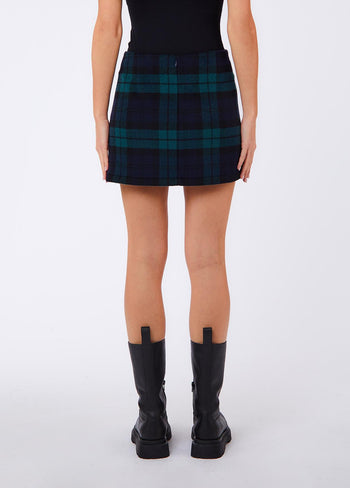 LIU JO WHITE-WF6262T719A Z9545-GONNA MINI TARTAN