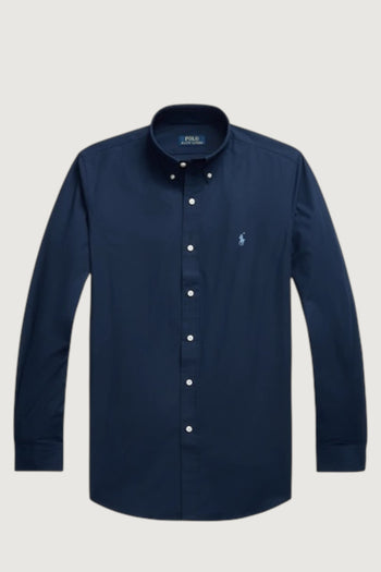 POLO RALPH LAUREN UOMO-710928255 001-Camicia in popeline stretch Custom-Fit