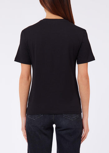 LIU JO WHITE-WF6436JS923 L9371-ECS T-SHIRT SLIM FIT M/C