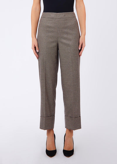LIU JO WHITE-WF6359T728A L9170-PANT CON RISVOLTINO