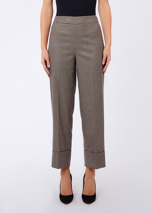 LIU JO WHITE-WF6359T728A L9170-PANT CON RISVOLTINO