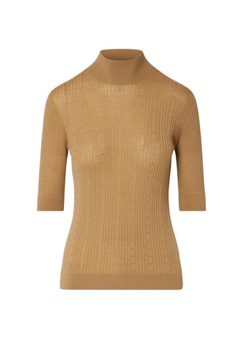 LIU JO WHITE-WF6101MA77Q 81020-MAGLIA M/C COSTINE E STRASS