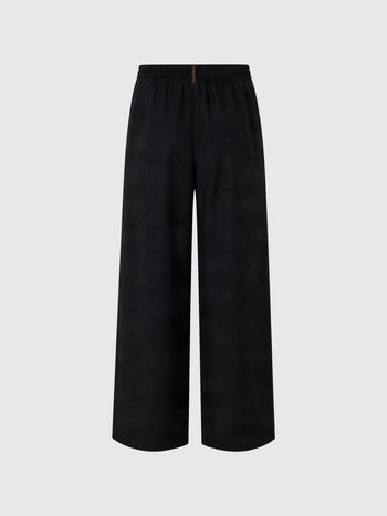 FABIANA FILIPPI-PAD226F291M378 825-PANTALONE AMPIO, ELASTICO VITA IN FLANELLA
