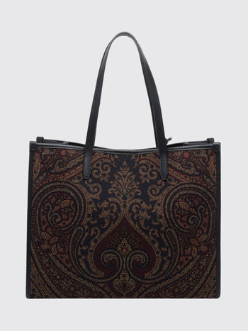 ETRO DONNA-WP1D0065AQ13A S9885-Shopping Lovetrotter L Jacquard Paisley 31x34x1