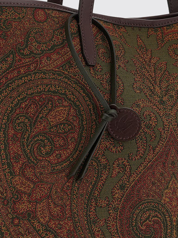 ETRO DONNA-WP1D0065AQ13A S9890-Shopping Lovetrotter L Jacquard Paisley 31x34x1