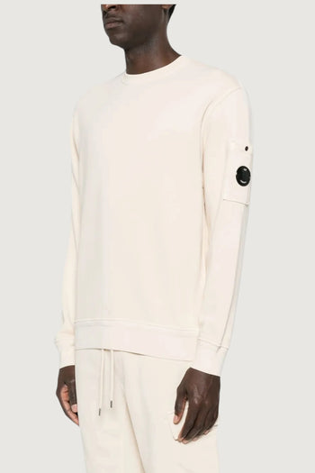 CP COMPANY-20CMSS036A110044R 114-COTTON DIAGONAL FLEECE CREWNECK LENS SWEATSHIRT