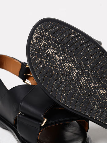 MARNI-FBMS015701P3614 00N99-FUSSBETT CRISSCROSS SANDAL