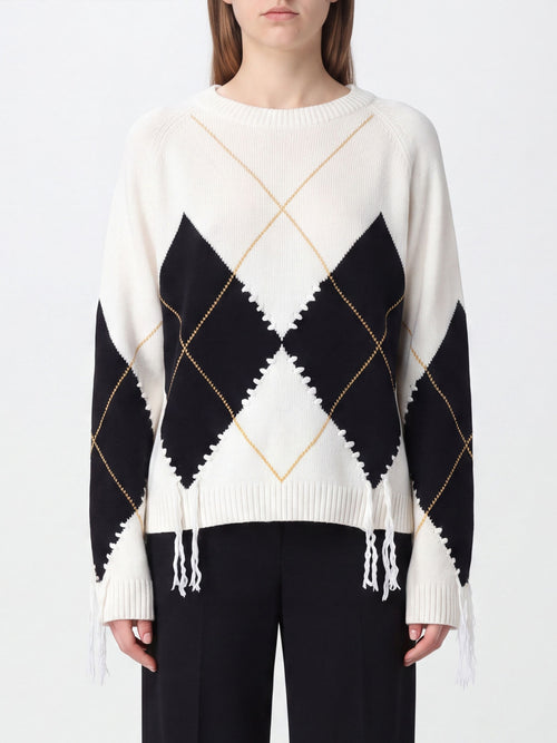 PINKO-107377A3JE DZ0-BERNA PULL ARGYLE TRAFORATO