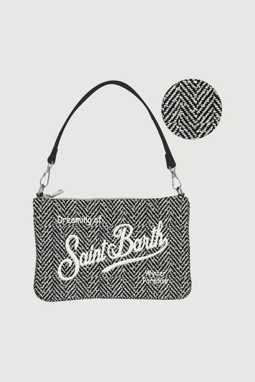 SAINTBARTH MC2-PARM006 00472M-PARISIENNE MINI WOOLHERRINGBONE STRASS 00 EMB