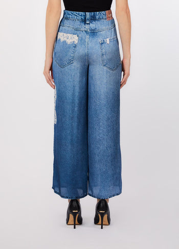 LIU JO BLUE DENIM-UA6312T5958 79044-PANTS