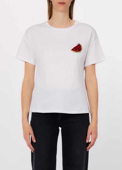 LIU JO WHITE-WA6414JS923 P9434-ECS T-SHIRT MODA M/C